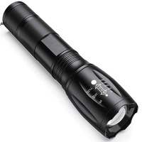 Lampe de poche Rechargeable à lumière LED, 5 Modes d'éclairage, haute luminosité, E17 T6, 2000lm