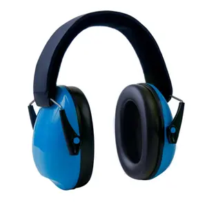 EM1003B Cushioned POM Headband Safety Ear Defender Hearing Protector Noise Reduction Ear Muffs Earmuffs With Soundproof