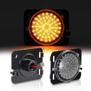 Luce LED di Segnalazione Laterale per Paraurti Anteriore Jeep Wrangler JK 2007-2015, Indicatore di Avvertimento Senza Errori, Accessorio Auto - Product Image 2