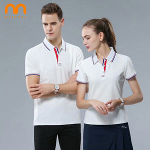 Polos de Negocios Unisex de Alta Calidad con Logotipo Personalizado, <span class=keywords><strong>Poli</strong></span>éster y Algodón Transpirable, para Equipos de Golf y Empleados - Product Image 4