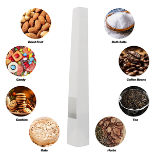 Linh hoạt Bao bì tùy chỉnh cán dây kéo đứng lên túi doypack Trắng kraft giấy đóng gói túi với cửa sổ - Product Image 5