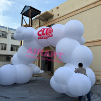 Décoration de pelouse pour bal de fin d'année du lycée, ballon gonflable en forme de toque, arche gonflable pour la décoration de fête