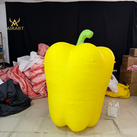 Poivron géant gonflable pour la décoration des places publiques lors des festivals agricoles