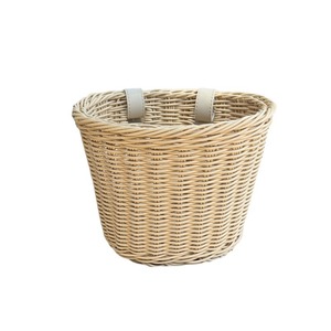 <span class=keywords><strong>Cestino</strong></span> Anteriore Rotondo in Plastica Intrecciata Effetto Rattan Vintage per Biciclette per Bambini, <span class=keywords><strong>Bici</strong></span> Senza Pedali e Passeggini - Ideale per Dropshipping - Product Image 5