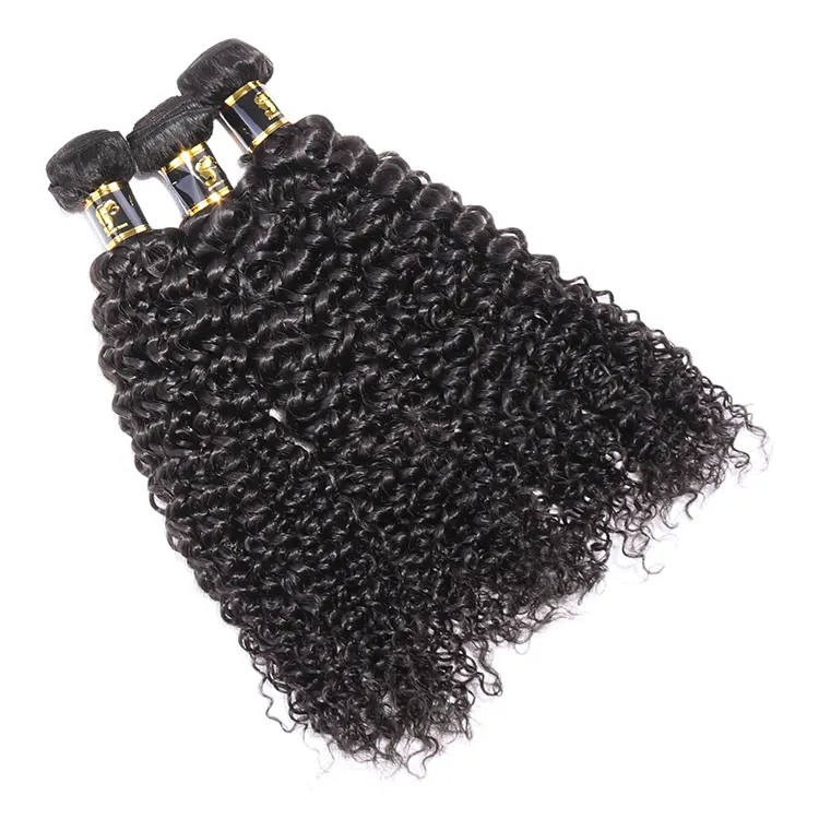Tissage de cheveux mongoles au Crochet pour femme, cheveux crépus bouclés, style Afro, cheveux vierges, cuticules alignés, de luxe, magique