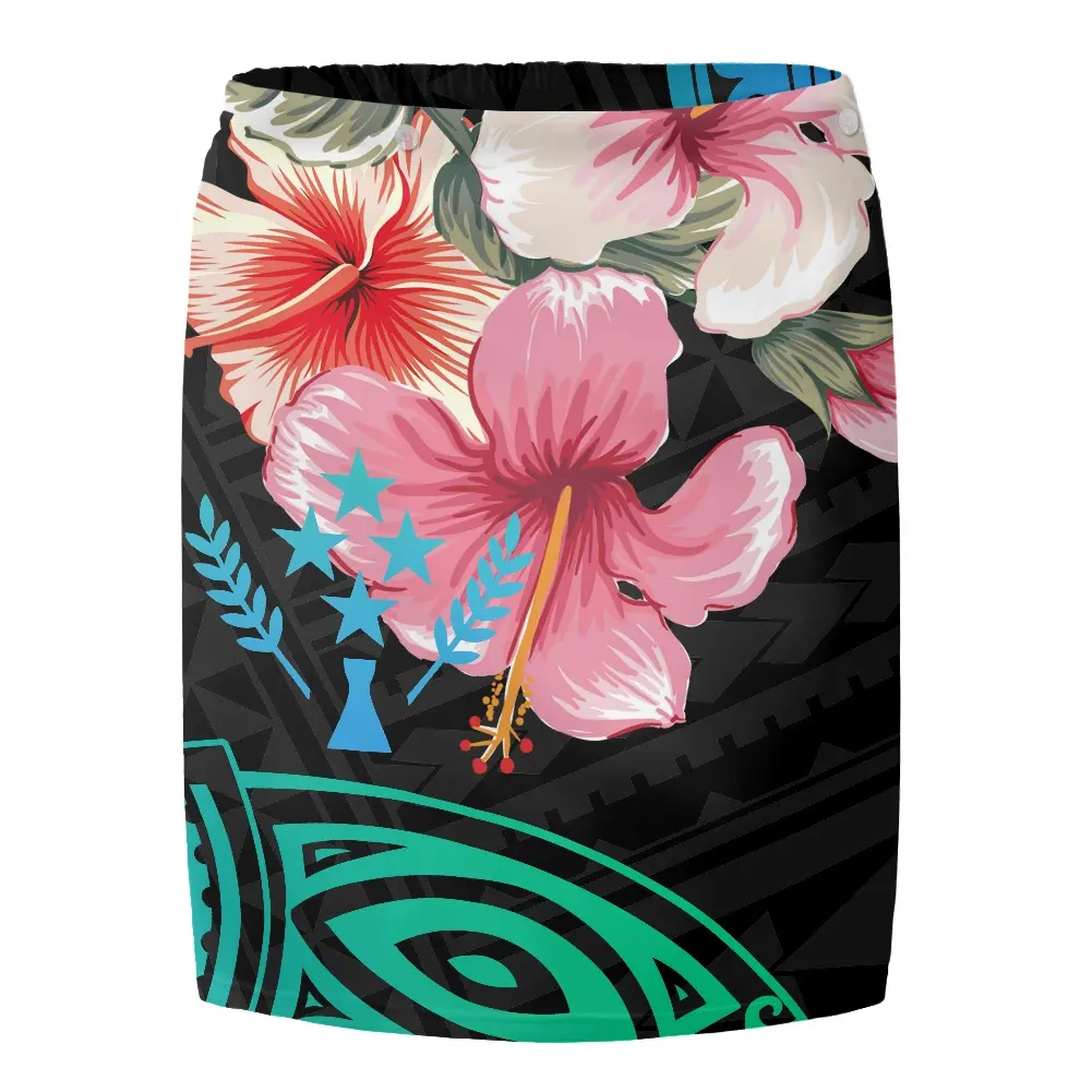 Kunden spezifische gedruckte Sarongs Plume ria Plume ria Hibiskus Kosrae Stammes muster Designer Lungi Hot Selling Männer Sexy Lungi Sarong