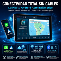 KSOY Radio mobil 16 inci Android, Radio mobil Stereo QLED nirkabel