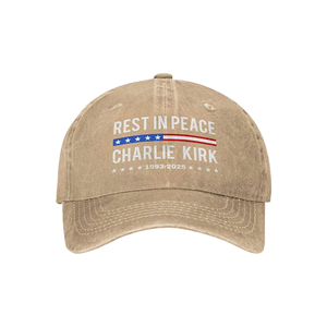 Cappellino da Baseball Unisex Turning Point Forever Charlie Kirk in Denim Lavato e Invecchiato con Ricamo a Mano, 6 Pannelli, in Cotone, Casual - Product Image 3