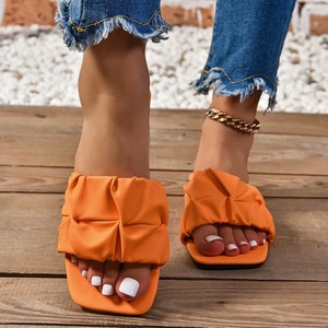 Sandales MY Way couleur argent pour femme 2024, talons pour femmes, pantoufles et sandales, vente en gros d'usine de pantoufles pour femmes - Product Image 2