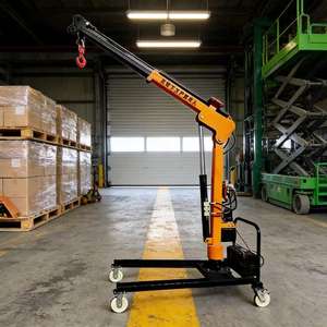 Petite grue télescopique électrique montée sur camion, palan électrique de levage de 1 tonne - Product Image 2