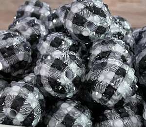 Cuentas de Acrílico de 20 mm con Forma de Balón de Fútbol y Baloncesto, Cuentas de Goma de Mascar Transparentes con Pedrería, Varios Colores, Cuentas Gruesas para Hacer Joyas - Product Image 2