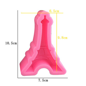 Moldes de Fondant de silicona en forma de <span class=keywords><strong>torre</strong></span> <span class=keywords><strong>Eiffe</strong></span> 3D de tamaño pequeño y grande para manualidades de azúcar, moldes de pastel de silicona seguros para alimentos - Product Image 6
