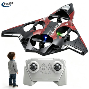 Nouveaux jouets d'avion télécommandé en plastique pour enfants, décollage par simple pression, retournement en un clic, avion télécommandé 2,4 GHz avec lumière LED - Product Image 1