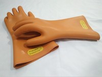 Gants de sécurité isolés confortables pour électriciens, haute tension, en caoutchouc, certifiés ISO, taille unique, Runze RZ002