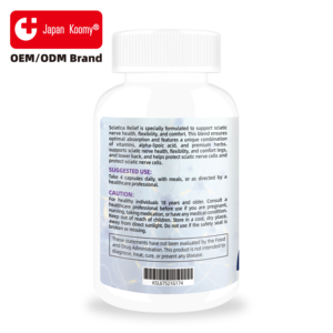 Suplemento para la Ciática al por Mayor, Fabricante de Suplementos para la Salud de los Nervios y los Huesos con Vitaminas y Ácido Alfa Lipoico, 120 Cápsulas para la Ciática - Product Image 6