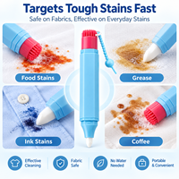 Stylo Détachant Instantané Portable OEM & ODM – Nettoyant d'Urgence 2-en-1 pour Vêtements, Élimine les Taches d'Huile, d'Encre et de Café