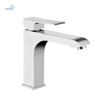 Robinet de lavabo de salle de bain à montage sur comptoir, à un seul trou, en laiton massif, homologué CUPC, de qualité supérieure