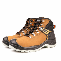 Bottes de sécurité imperméables AIMVVSEC en cuir véritable pour homme et femme - Embout en acier, semelle intermédiaire confortable, toutes saisons, design moderne