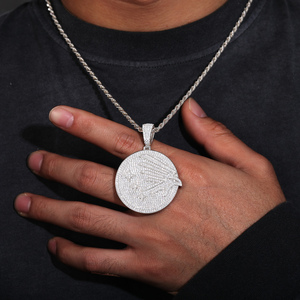 Diseño <span class=keywords><strong>Original</strong></span> Hip Hop fiesta joyería <span class=keywords><strong>para</strong></span> hombre 42mm 925 plata esterlina VVS Moissanite diamante Iced Out Peace <span class=keywords><strong>Dove</strong></span> moneda colgante - Product Image 4
