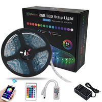 Kit de Tira de Luces LED para PC de 5M-20M 5050RGB 30LED IP67 a Prueba de Agua con Control Remoto y por Aplicación para Almacenes y Decoración