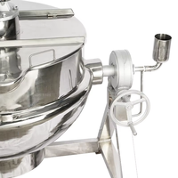 Chaudière industrielle en acier inoxydable HUNDOM pour la cuisson de confitures, mélangeur de bouilloire de cuisson, fabricant de soupe industrielle au gaz