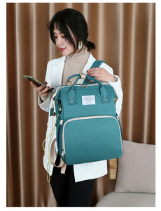 Tragbares Bett Viele Seiten taschen Multifunktion ale wasserdichte <span class=keywords><strong>Baby</strong></span> Mommy Rucksack Bett Wickelt asche - Product Image 6