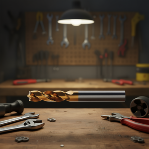 Broca Helicoidal HSS Co de 8.5mm con Recubrimiento de TiN, Autocentrante, Longitud de 37mm - Product Image 3