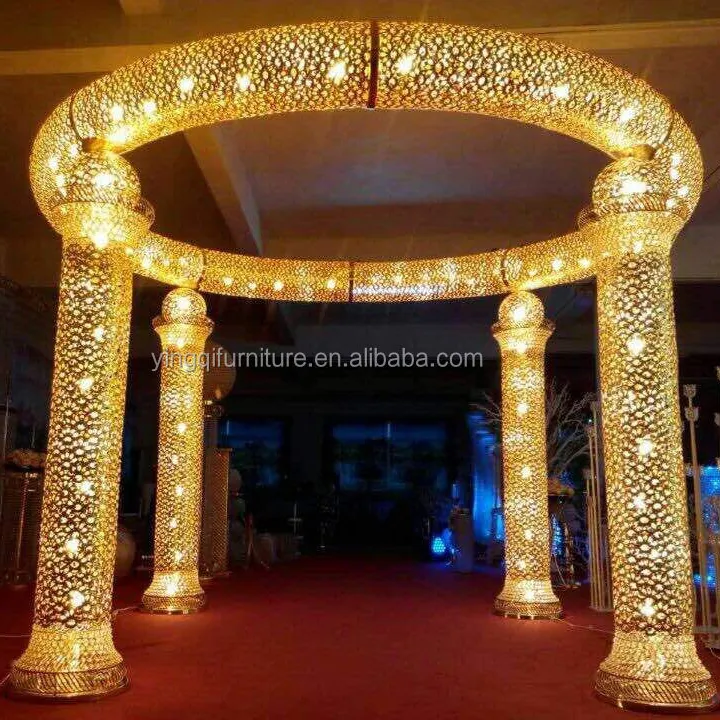 LEDライト付きの結婚式の装飾的なクリスタル照明付き曼荼羅