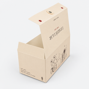 Caja de Embalaje de Alimentos de Papel, Caja de Regalo Portátil Resistente al Aceite, Caja de Cartón para Aperitivos de Panadería - Product Image 4