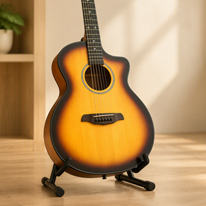 กีตาร์โปร่งอะคูสติกขนาด 40/41 นิ้ว รุ่น Matte Sunset Burst Solid Top สำหรับผู้เริ่มต้นและการแสดง - Product Image 1