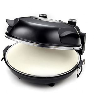 Horno <span class=keywords><strong>de</strong></span> <span class=keywords><strong>Pizza</strong></span> Eléctrico <span class=keywords><strong>de</strong></span> 12 Pulgadas para Encimera, con Piedra Cerámica, Color Rojo, con Soporte en Francés para Uso Doméstico - Product Image 5