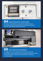 XP600 DTF Film Imprimante A3 Bureau DTF Rouleau 30cm 33cm Transfert Imprimante Faisceau Machine D'impression