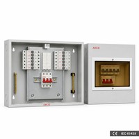 Tableau de distribution triphasé 1P 3P 4 6 8 12 voies, boîtier de disjoncteurs (MCB) à montage en surface, boîte de distribution métallique, IEC 61439 10kA 17 ans OEM