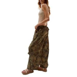 Wholesale Price <b>Custom</b> Logo-patch Fashion Casual Unisex Style Comfortable Nylon Camo <b>Balloon</b> Pant - Product Image 5