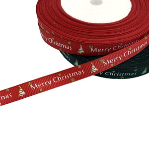 Wholesale 25 Yards/Lot Christmas Satin <b>Ribbons</b> 10mm Red Green Printed Satin <b>Ribbon</b> for Packaging & <b>Decoration</b> - Product Image 4