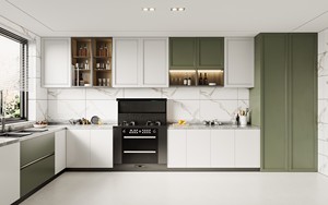 Mueble de Cocina Contemporáneo de Madera Maciza de Roble y MDF Ecológico, Isla de Cocina, Mueble de Entrada, Guardarropa, Baño AIMSP - Product Image 4