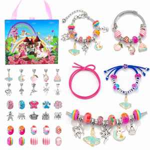 Kit Premium de 110 Piezas para Hacer Pulseras de la Amistad, Educativo y Divertido para Niños, con Cuentas Coloridas, Cadena de Plástico, Joyería de Fantasía y Ciencia Ficción - Product Image 4
