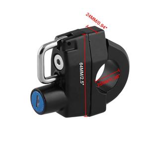 Universel <span class=keywords><strong>moto</strong></span> 25mm guidon <span class=keywords><strong>casque</strong></span> serrure <span class=keywords><strong>pour</strong></span> <span class=keywords><strong>HARLEY</strong></span>-<span class=keywords><strong>DAVIDSON</strong></span> XL 883 1200 - Product Image 6