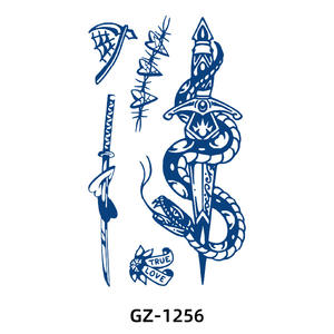 Tatuajes de Dragón Realistas y Sensuales para Hombres, Mujeres y Adultos, para Piernas, Brazos y Medios Brazos, Pegatinas de Tatuajes Falsos Semipermanentes - Product Image 5