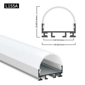 Petit boîtier de bande lumineuse linéaire en forme de <span class=keywords><strong>U</strong></span>, 26.7x24.4MM, canal d'extrusion en <span class=keywords><strong>Alu</strong></span>, montage en Surface, profilé en aluminium LED - Product Image 1