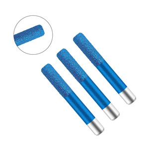 Chân không hàn Kim Cương Đá vôi Bộ định tuyến bit 8mm 10mm đá khắc dao đá granit cứu trợ nhiều lớp hàn dao - Product Image 5