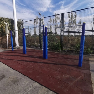 Barra per <span class=keywords><strong>trazioni</strong></span> da esterno bassa da 1,4 m, barra da allenamento a terra, attrezzatura fitness per parchi scolastici con barra in acciaio armonico - Product Image 6