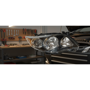 Phare halogène Faro pour Toyota Corolla 2011-2013 Côté gauche Noir Pièce de rechange neuve 12V Système d'éclairage automobile - Product Image 1