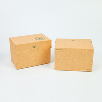 Emballage alimentaire pour gâteaux et desserts, boîte à gâteau en papier kraft avec pack de glace, emballage personnalisé pour pâtisserie à emporter