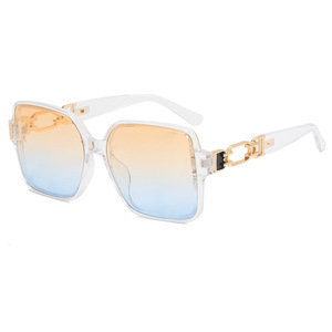 Xsy <b>Square</b> <b>Frame</b> Sunglasses <b>White</b> Pc Lens Uv400 Women Fashion Street Style - Product Image 5