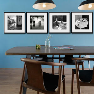 En gros personnalisé en alliage d'aluminium cadre <span class=keywords><strong>noir</strong></span> <span class=keywords><strong>et</strong></span> <span class=keywords><strong>blanc</strong></span> paysage portrait affiches carton mur art cadres photo décor - Product Image 4