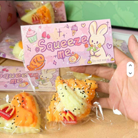 Nouveaux designs de jouets sensoriels TPR Squishy à presser, simulation alimentaire, anti-stress pour le bureau, jouet extensible unisexe à partir de 14 ans