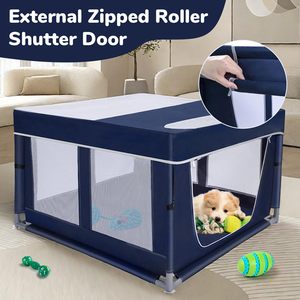 42x42x25.6 inç taşınabilir katlanabilir <span class=keywords><strong>Pet</strong></span> oyun parkı kapalı katlanır kare güvenlik çiti köpek kedi oyun <span class=keywords><strong>Yard</strong></span> için - Product Image 2