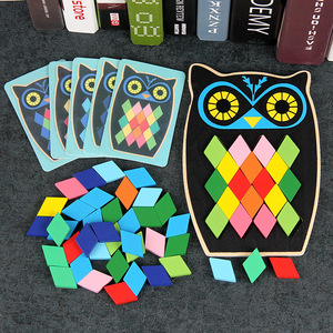 <span class=keywords><strong>Puzzle</strong></span> éducatif pour enfants en forme de hibou, <span class=keywords><strong>poisson</strong></span>, dessin animé, formes d'animaux, design géométrique, <span class=keywords><strong>puzzle</strong></span> en bois écologique pour les enfants de 2 à 4 ans - Product Image 3
