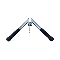 Triceps en acier robuste Zipper Cable Accessoire Haltérophilie Exercice V-bar avec caoutchouc